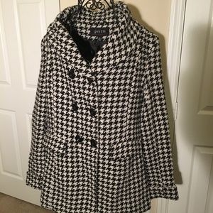 Kristen Blake Pritty Wool Herringbone Coat XL